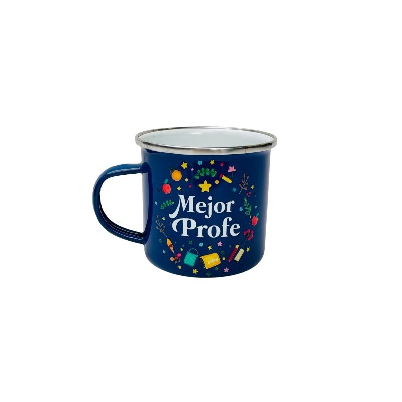 Taza Mejor profe retro icon