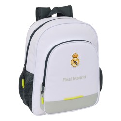 Real Madrid Mochila junior blanca gris
