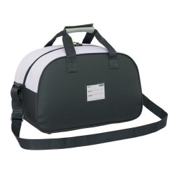 Real Madrid bolsa viaje blanca gris