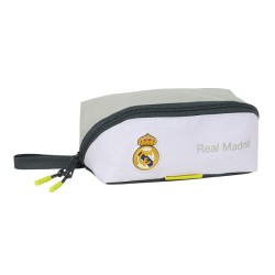 Real Madrid portatodo cuadrado blanca gris