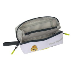 Real Madrid portatodo cuadrado blanca gris