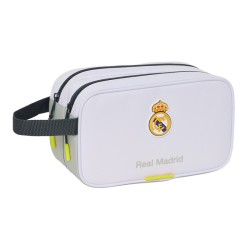 Real Madrid neceser doble blanca gris