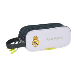 Real Madrid portatodo triple recto blanca gris