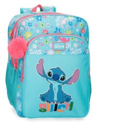 Stitch Mochila 40cm Aloha azul