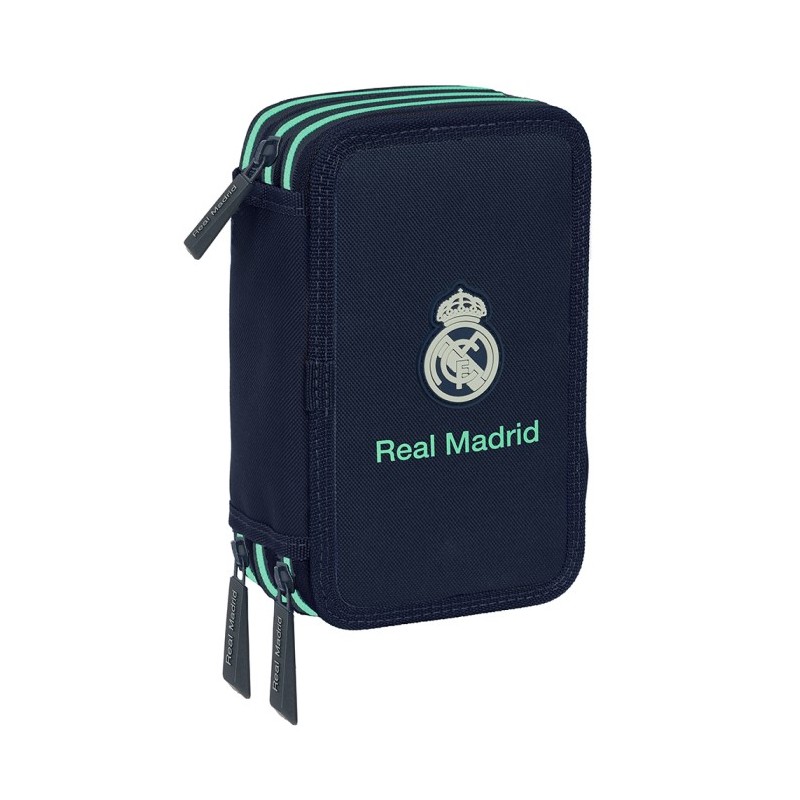 Real Madrid plumier triple marino blue