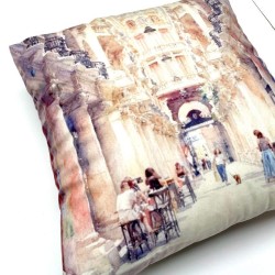 Cojin Albacete acuarela