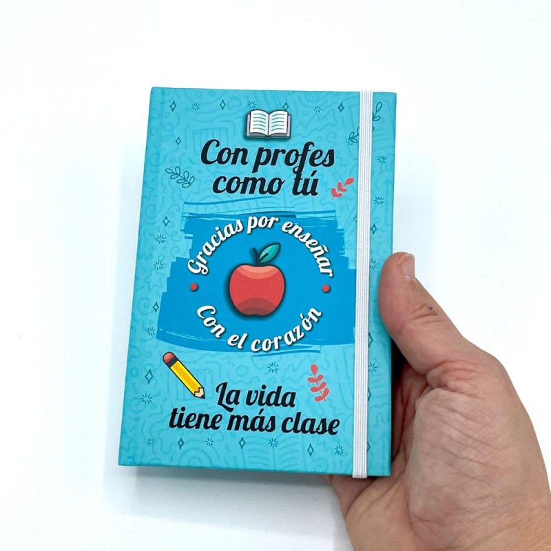 Libreta Profe manzana A6