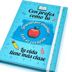 Libreta Profe manzana A6