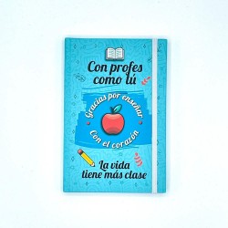Libreta Profe manzana A6