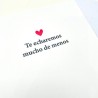 Tarjeta despedida tanta paz lleves 20x30