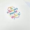 Tarjeta despedida manos acuarela 20x30
