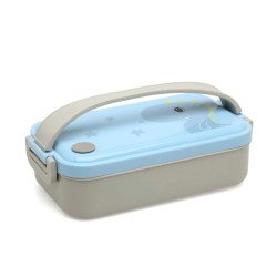 Kiokids sandwichera acero azul