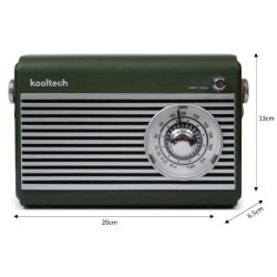 Radio retro bikaner verde